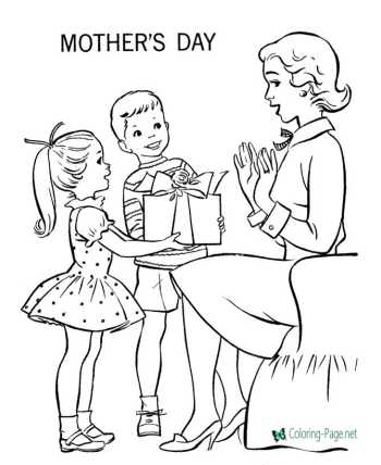 Mother´s Day Coloring Pages