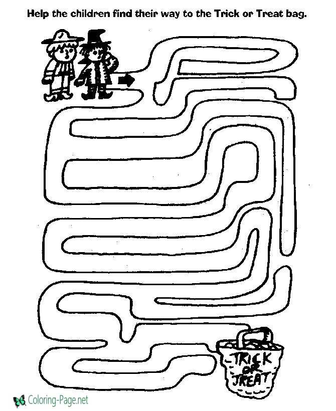 Printable maze for kids