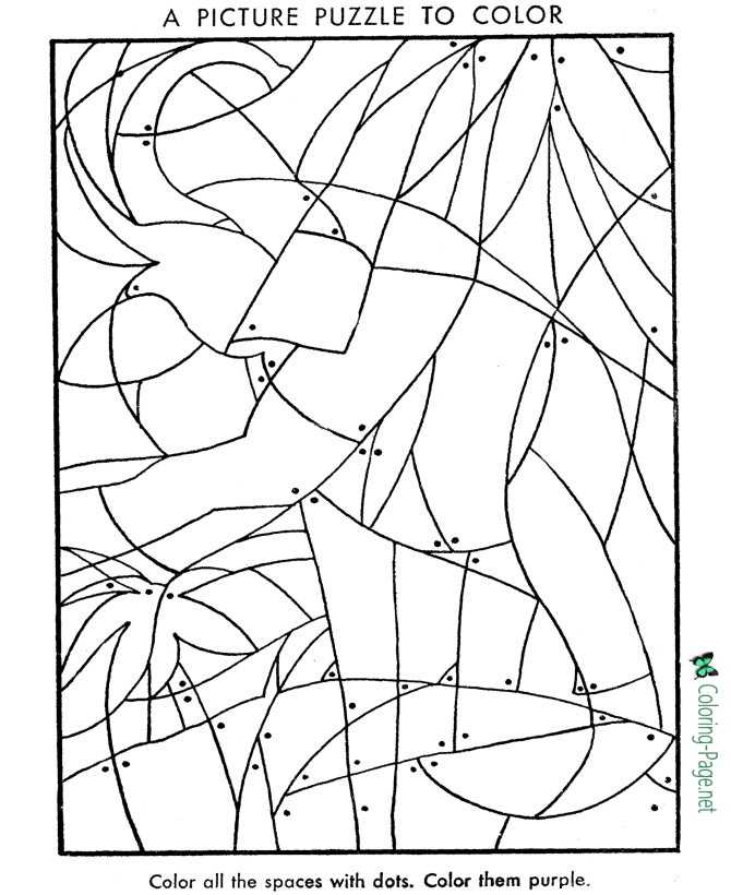 Print Picture Kids Puzzle Worksheet