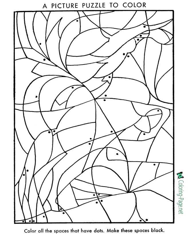 Print Picture Puzzle Worksheets
