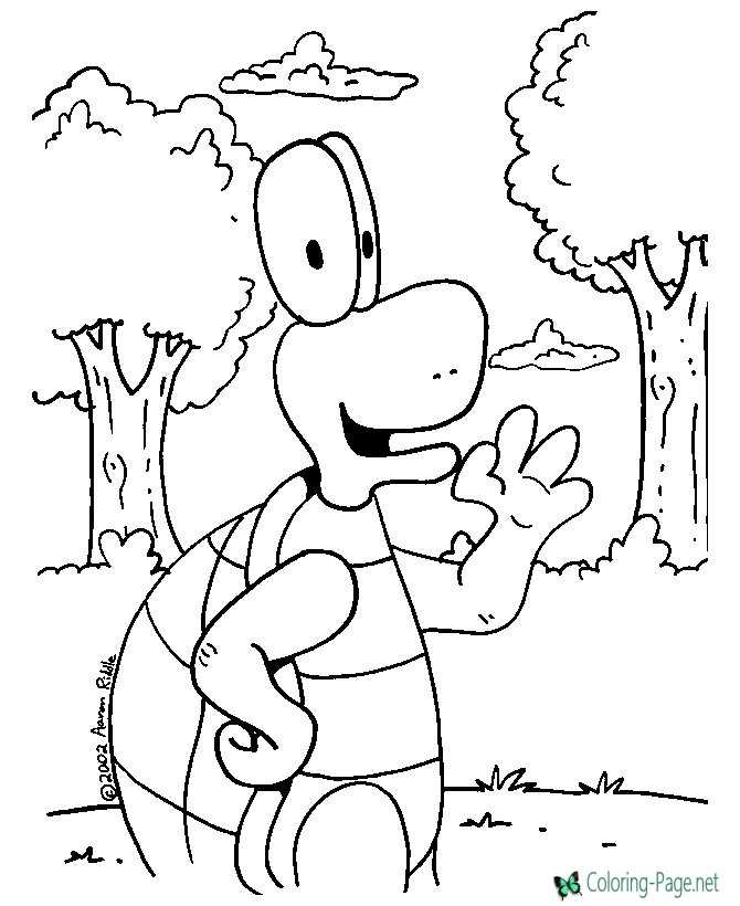 Aford turtle Coloring Pages