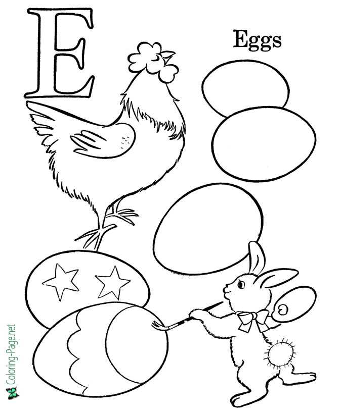 Kids ABC pictures to color