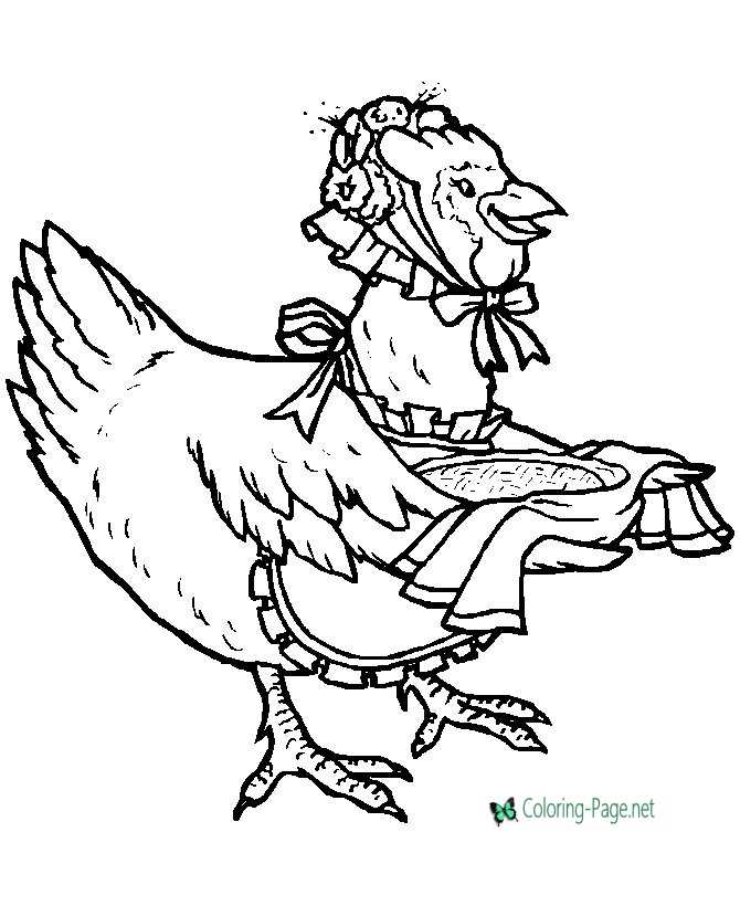 Chicken - Animal Coloring Pages