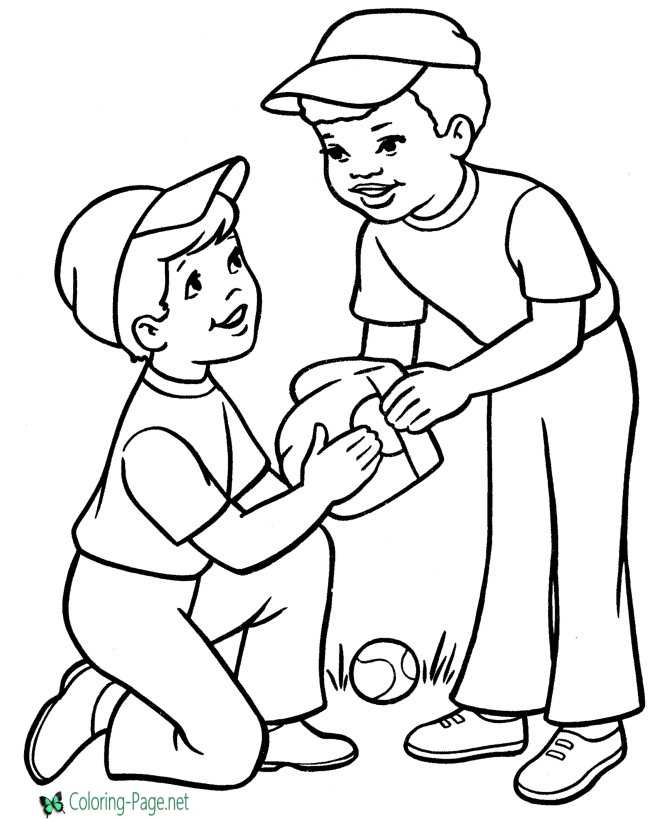 Baseball Coloring Pages to Print