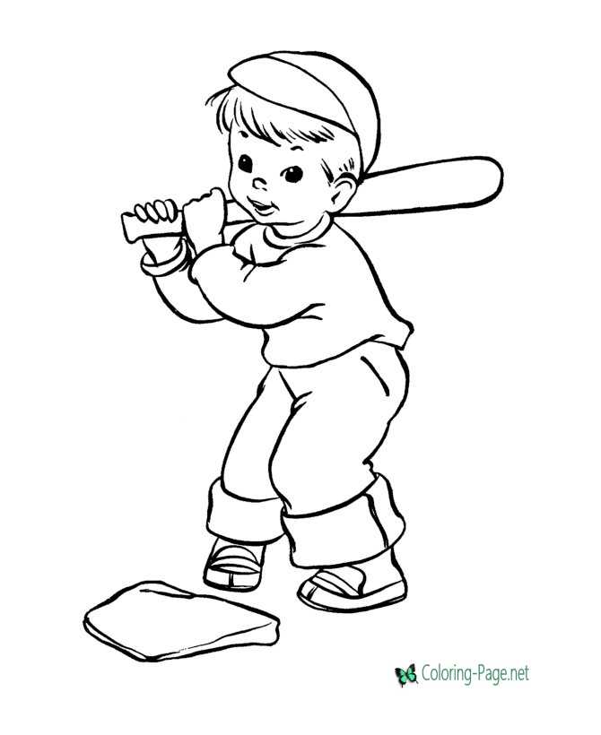 Free Baseball Coloring Pages to Print