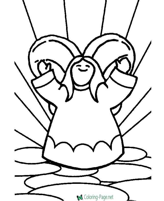 Angel Christian Coloring Pages