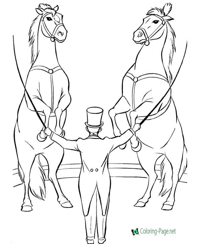 circus coloring page