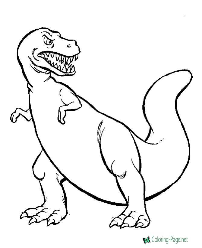 Dinosaurs Coloring Pages tyrannosaurus