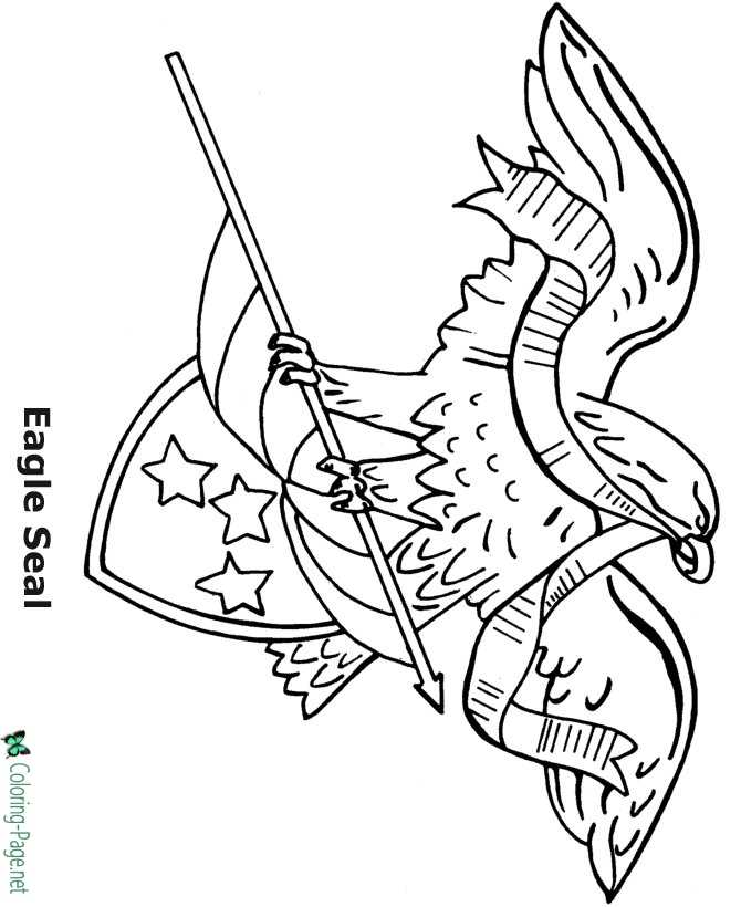 Eagle Seal Coloring Pages