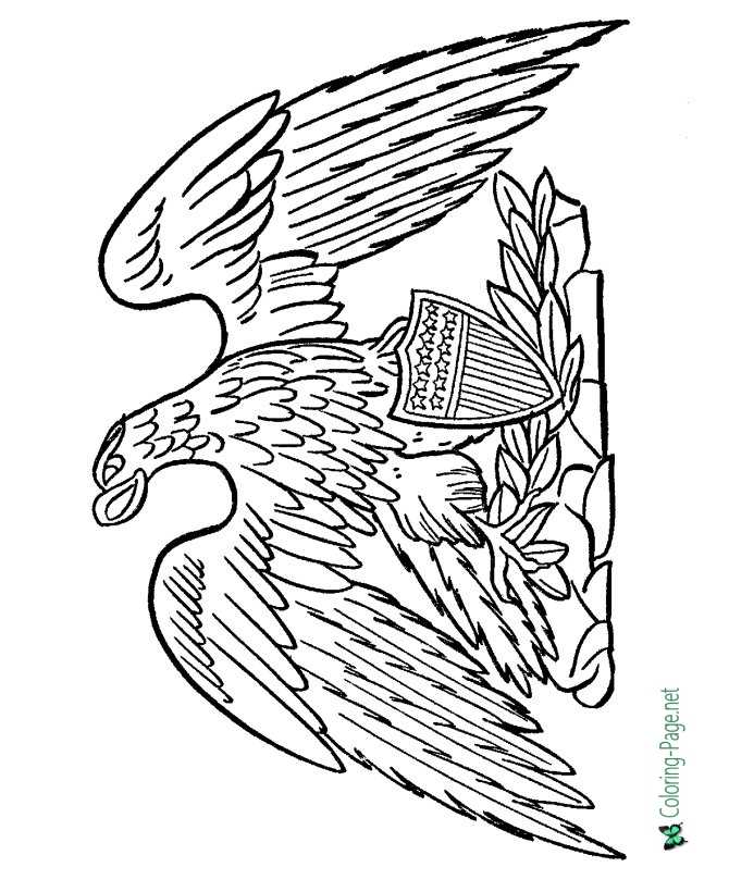 national symbols coloring pages - photo #3