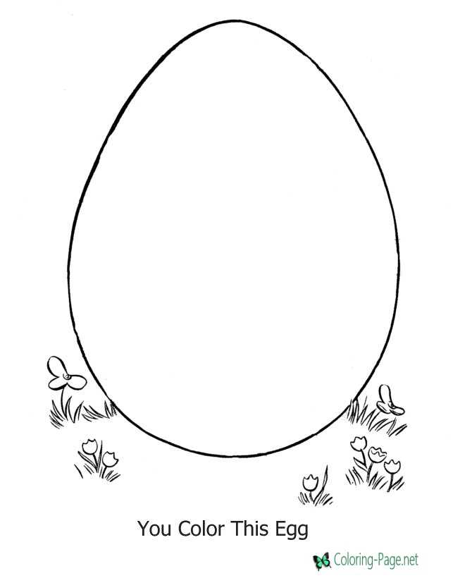Color Your Own Easter Egg Coloring Pages