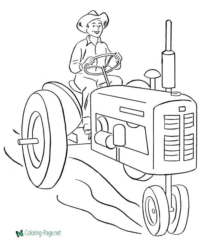 Printable Farm Coloring Pages