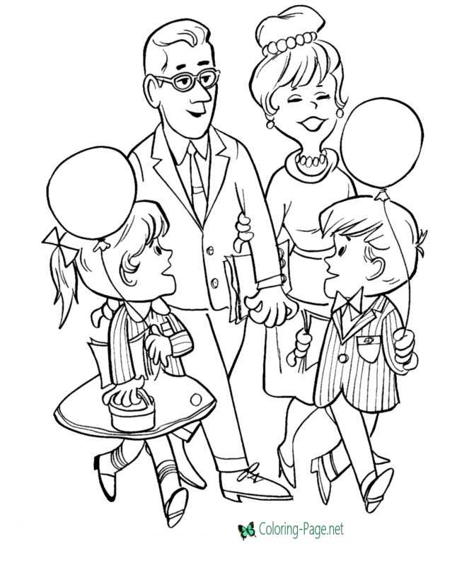 Grandparents Coloring Pages to Print and Color