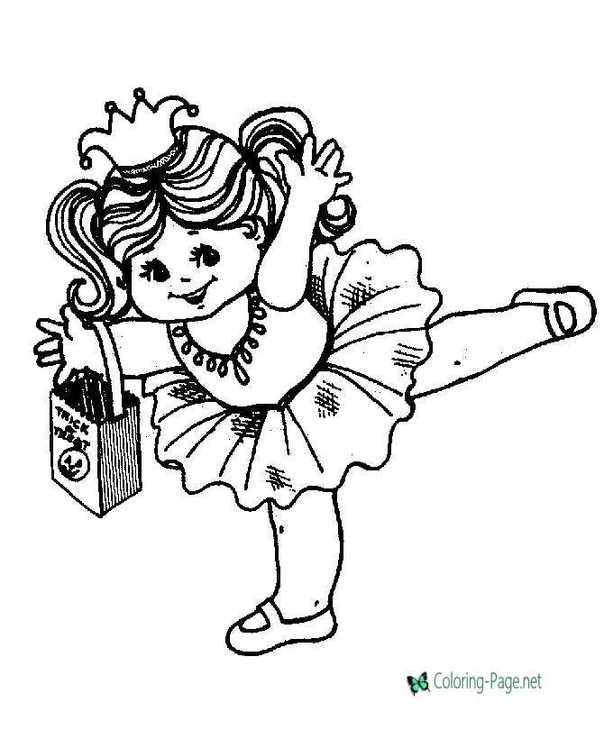 Halloween Coloring Pages Ballerina