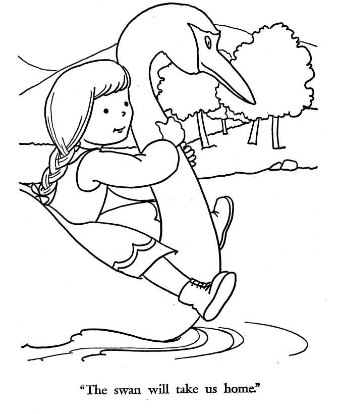 print world coloring page for Hansel and Gretel