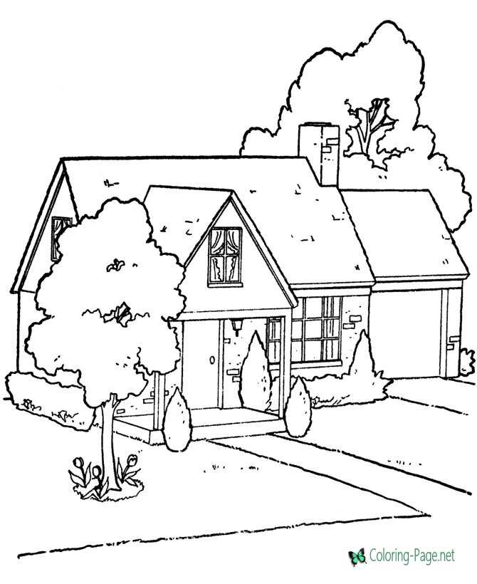 Brick House Coloring Pages