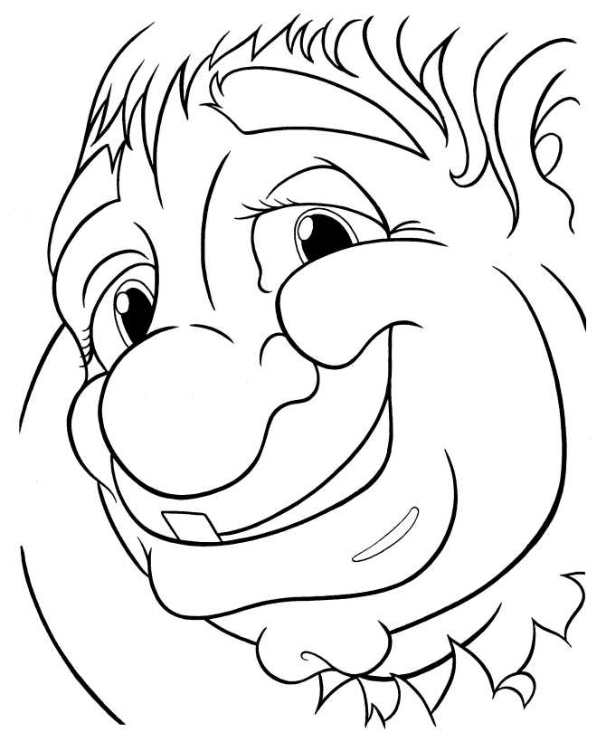 Quasimodo from Hunchback of Notre Dame Coloring Page