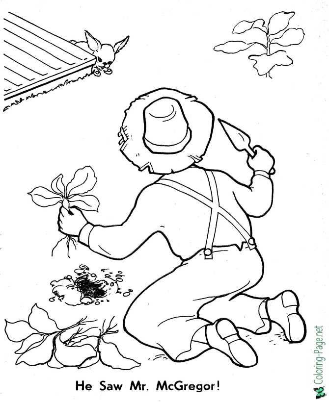 printable peter rabbit coloring pages