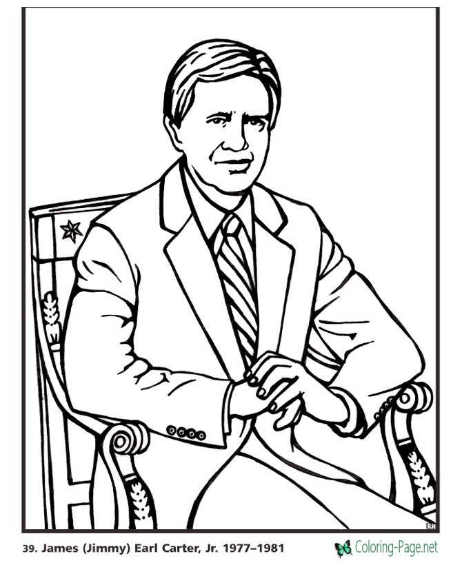 jimmy carter coloring pages