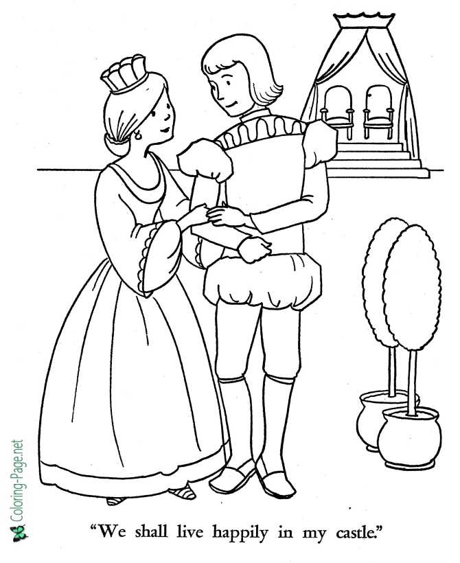 printable Rapunzel coloring page - Happily Ever After