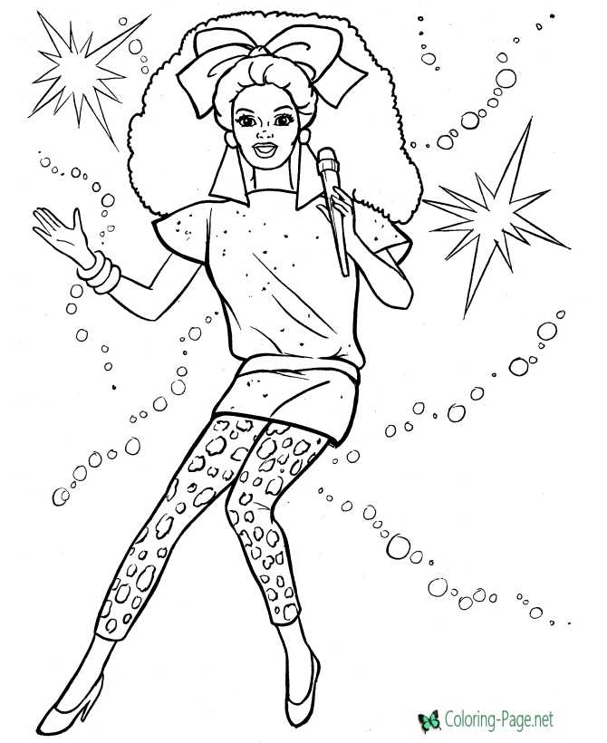 Rock Star coloring page
