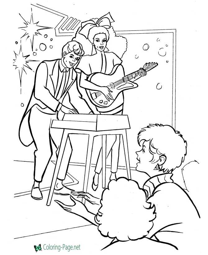 The Show - Rock Star coloring page