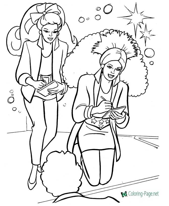 Signing Autographs Rock Star coloring page