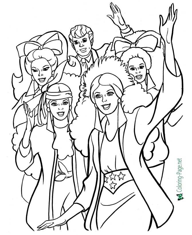 Girl Rock Star coloring page