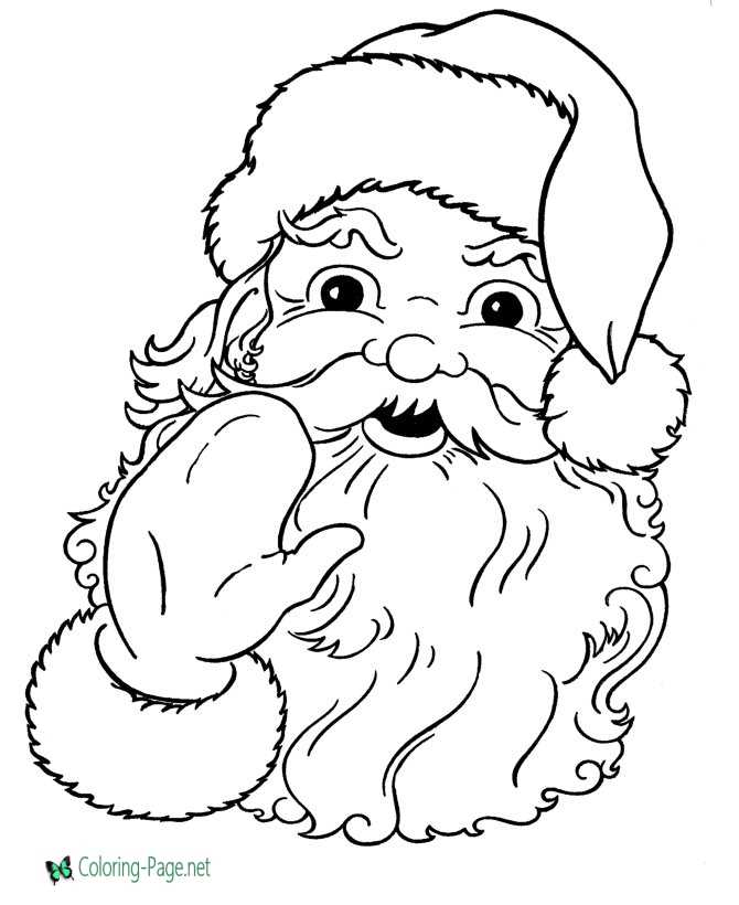 Best Santa Coloring Pages Merry Christmas