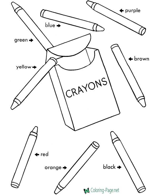 Printable School Coloring Pages