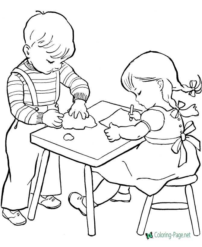 School Coloring Pages to Print and Color