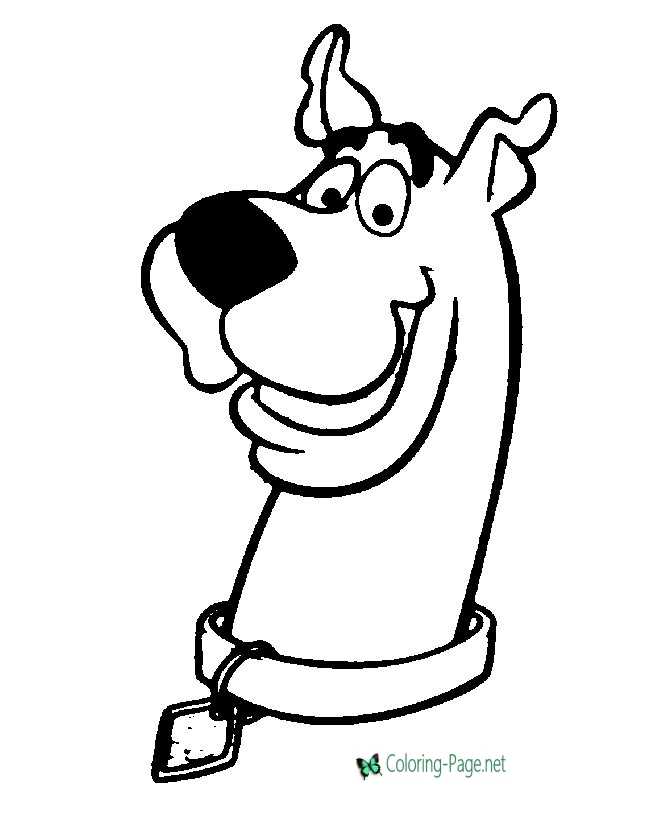 printable scooby doo coloring page - The Scoob