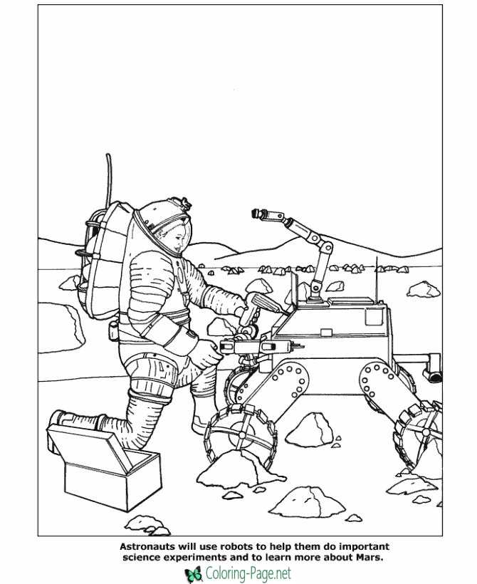 Space Coloring Pages Science Experiments