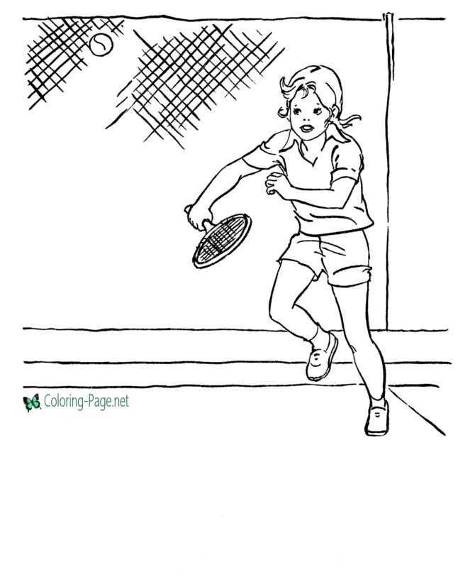 Print and Color Sports Coloring Pages