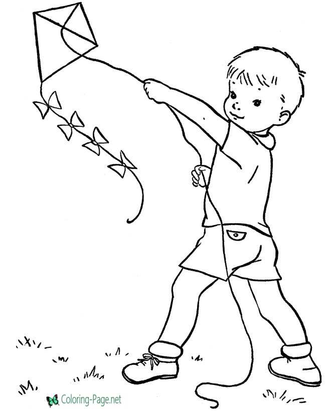 print spring coloring pages