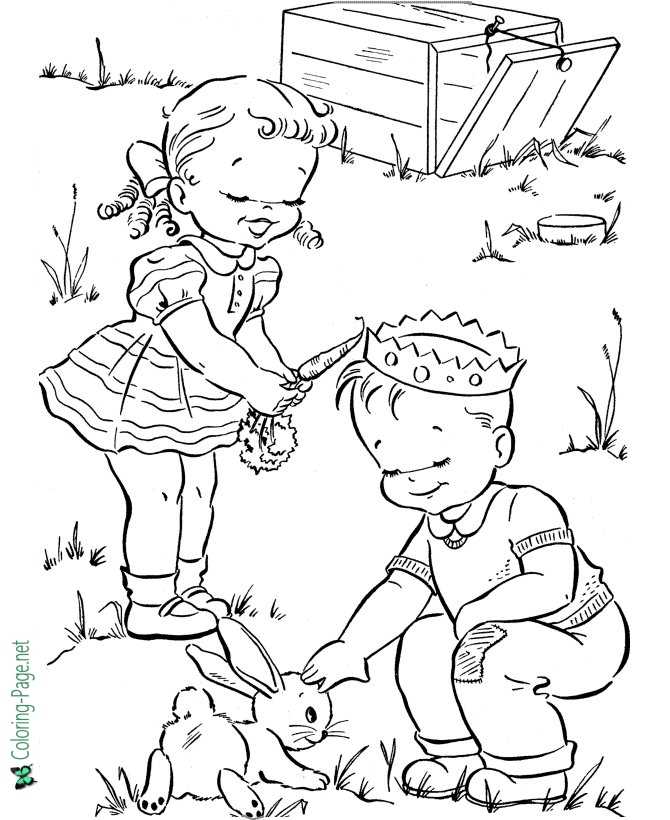Spring Vegetable Coloring Pages