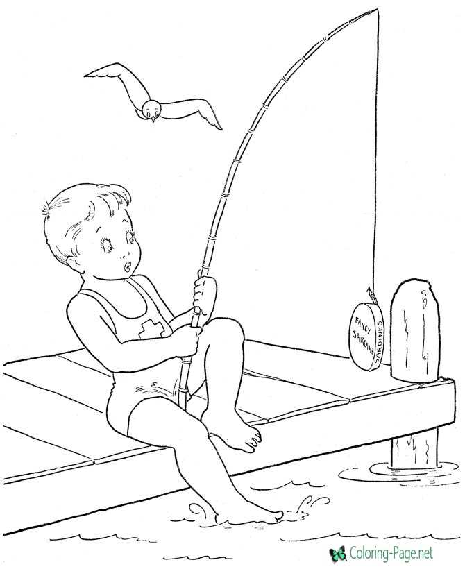 Summer Coloring Pages A Fish?