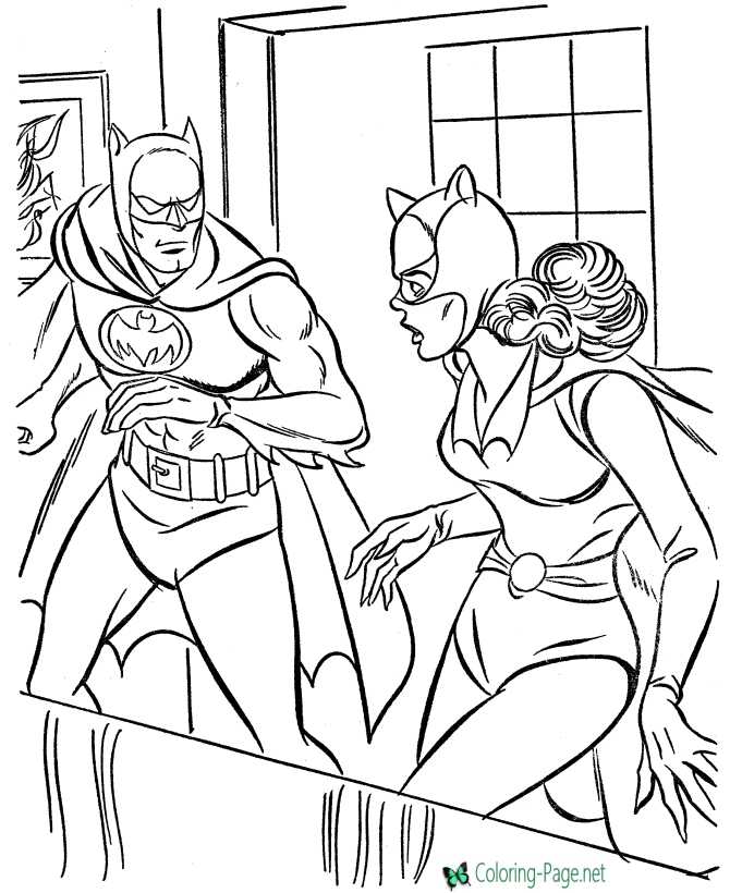 Busted - printable super hero coloring page