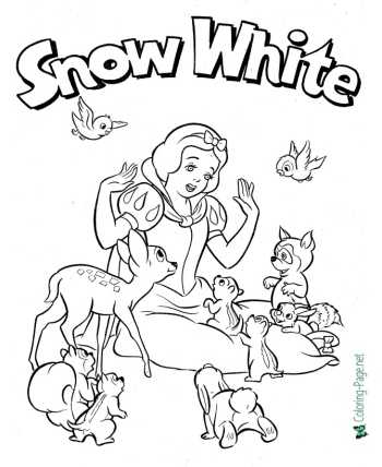 Snow White and the Seven Dwarfs coloring pages