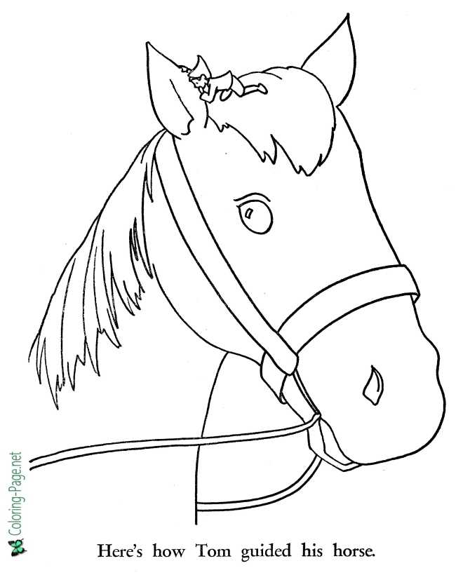 Tom Thumb coloring page for children