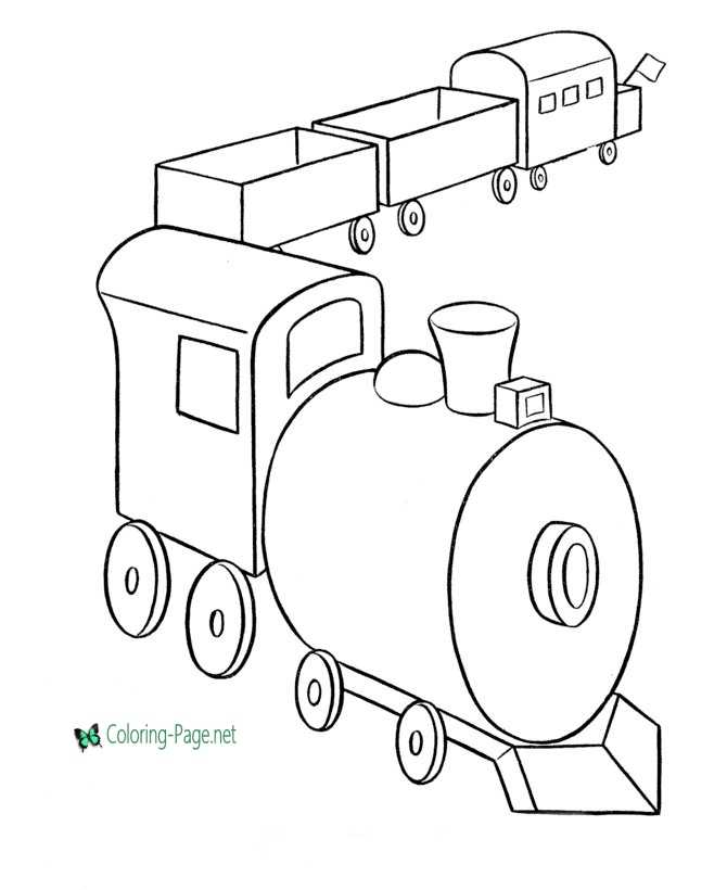 Train Coloring Pages Toy Trains to Print