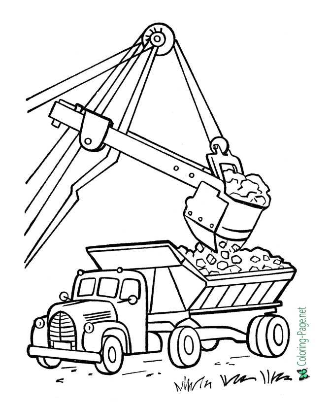 Free Printable Truck Coloring Pages