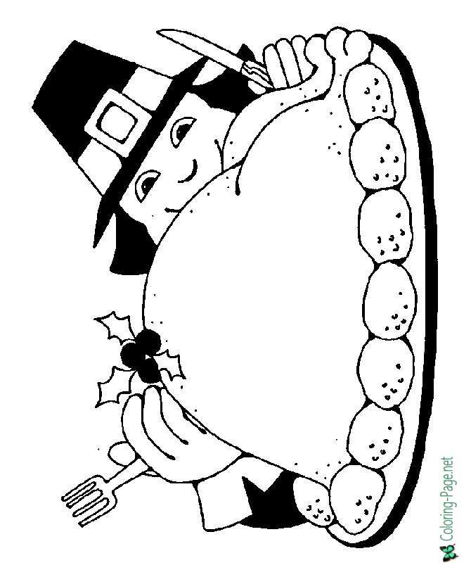 Thanksgiving Turkey Coloring Page 02