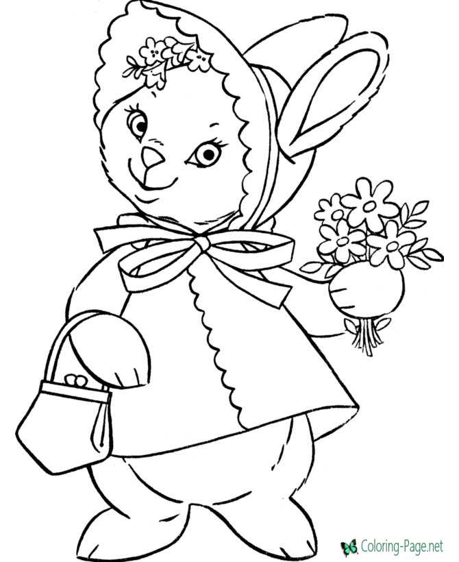 Valentine flower coloring pages