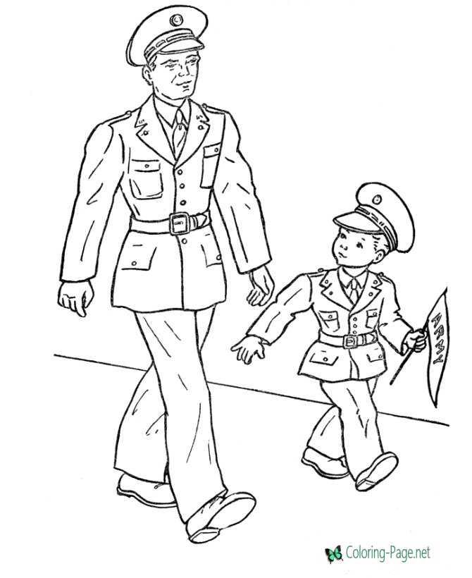 Veterans Day coloring page