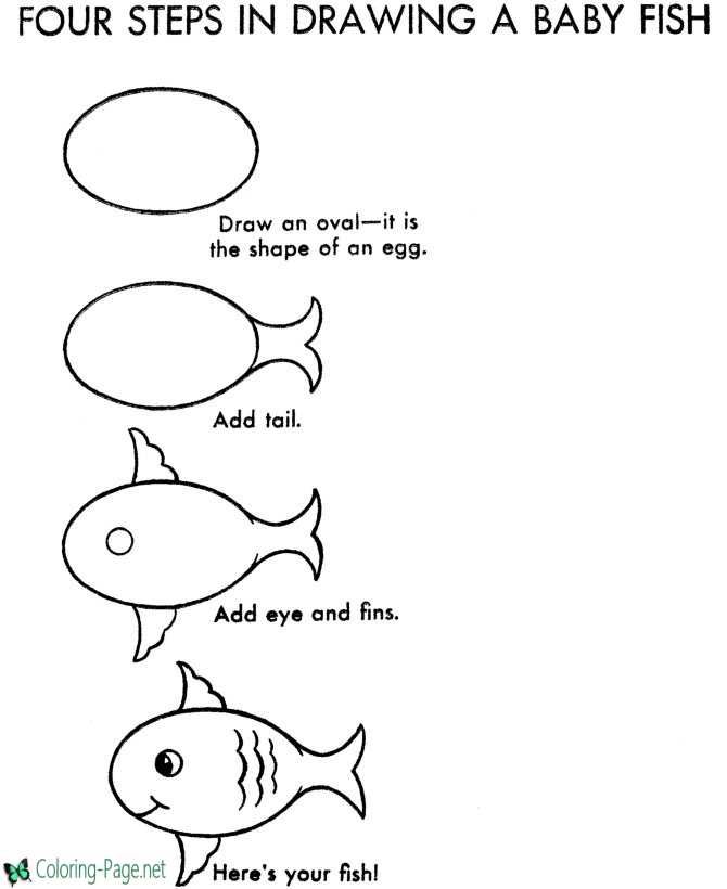 How to Draw Baby Fish