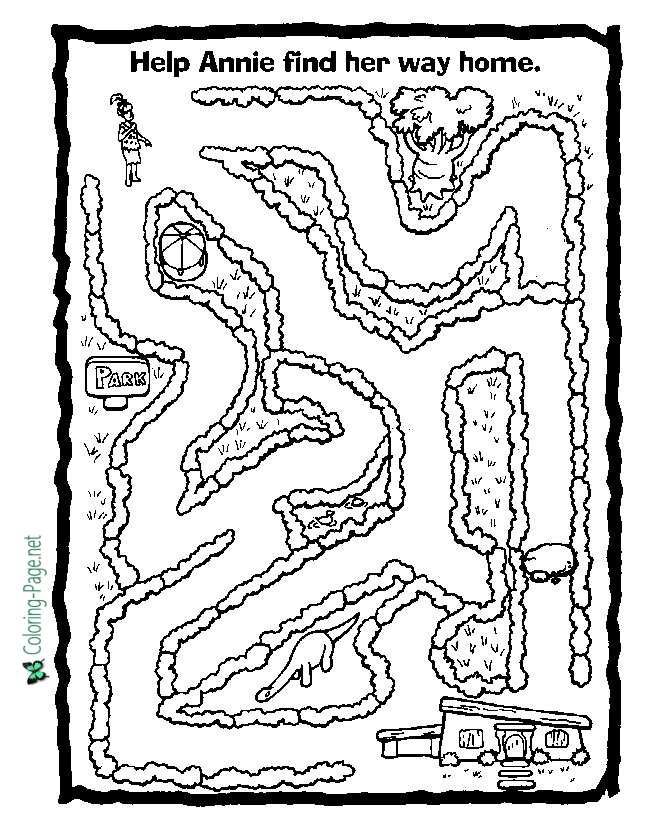 Print channel maze