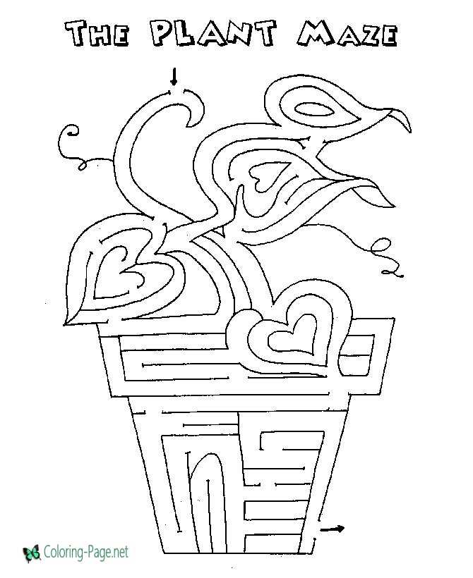 Printable Channel Maze