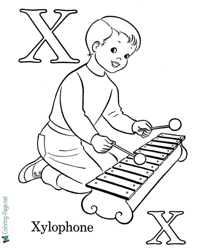 ABC coloring pages for kids