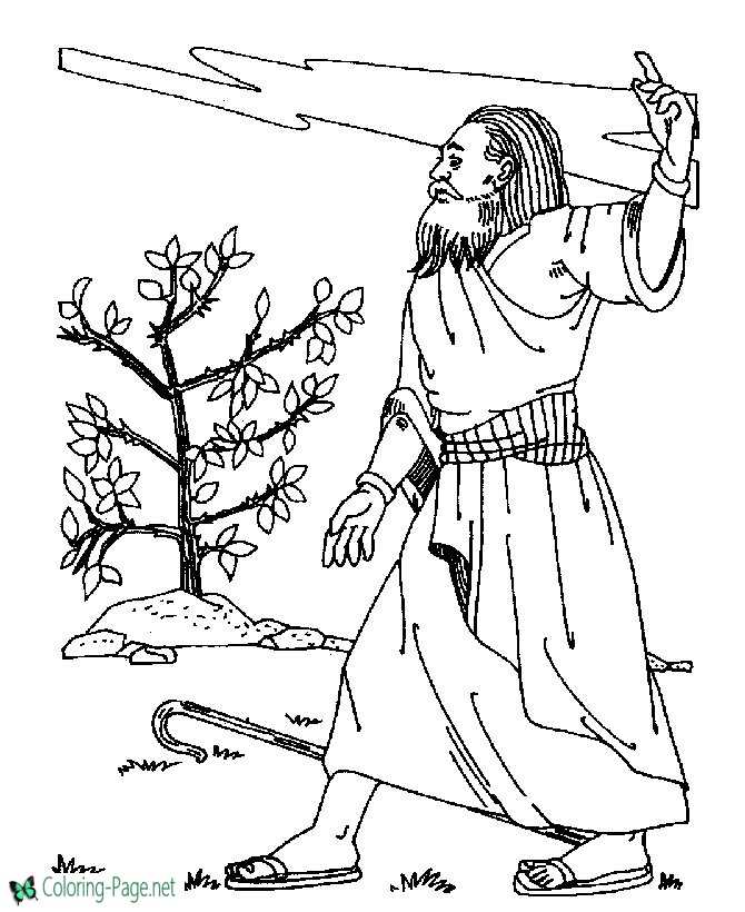 Bible Coloring Pages - Moses